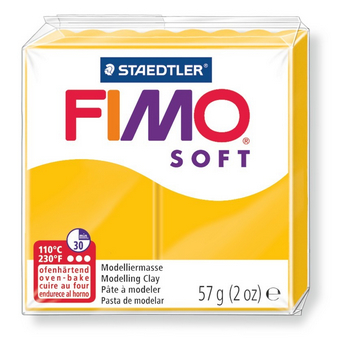FIMO Pâte à modeler Soft 57g 8020-16 jaune