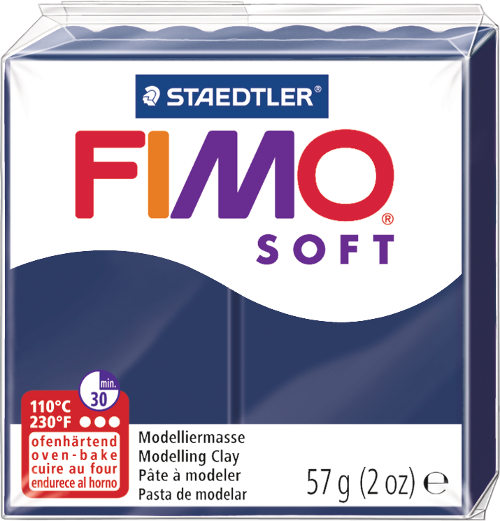 FIMO Pâte à modeler Soft 57g 8020-35 bleu