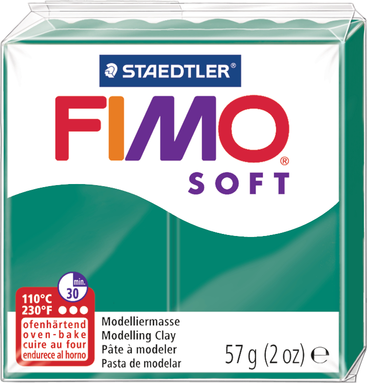 FIMO Pâte à modeler Soft 57g 8020-56 vert vert