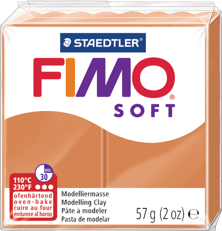 FIMO Pâte à modeler Soft 57g 8020-7 caramel