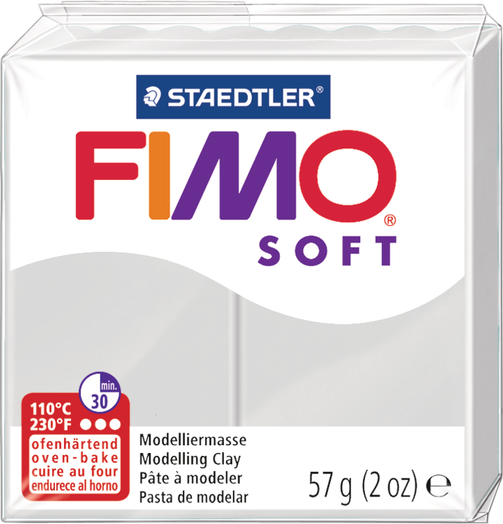 FIMO Pâte à modeler Soft 57g 8020-80 gris gris
