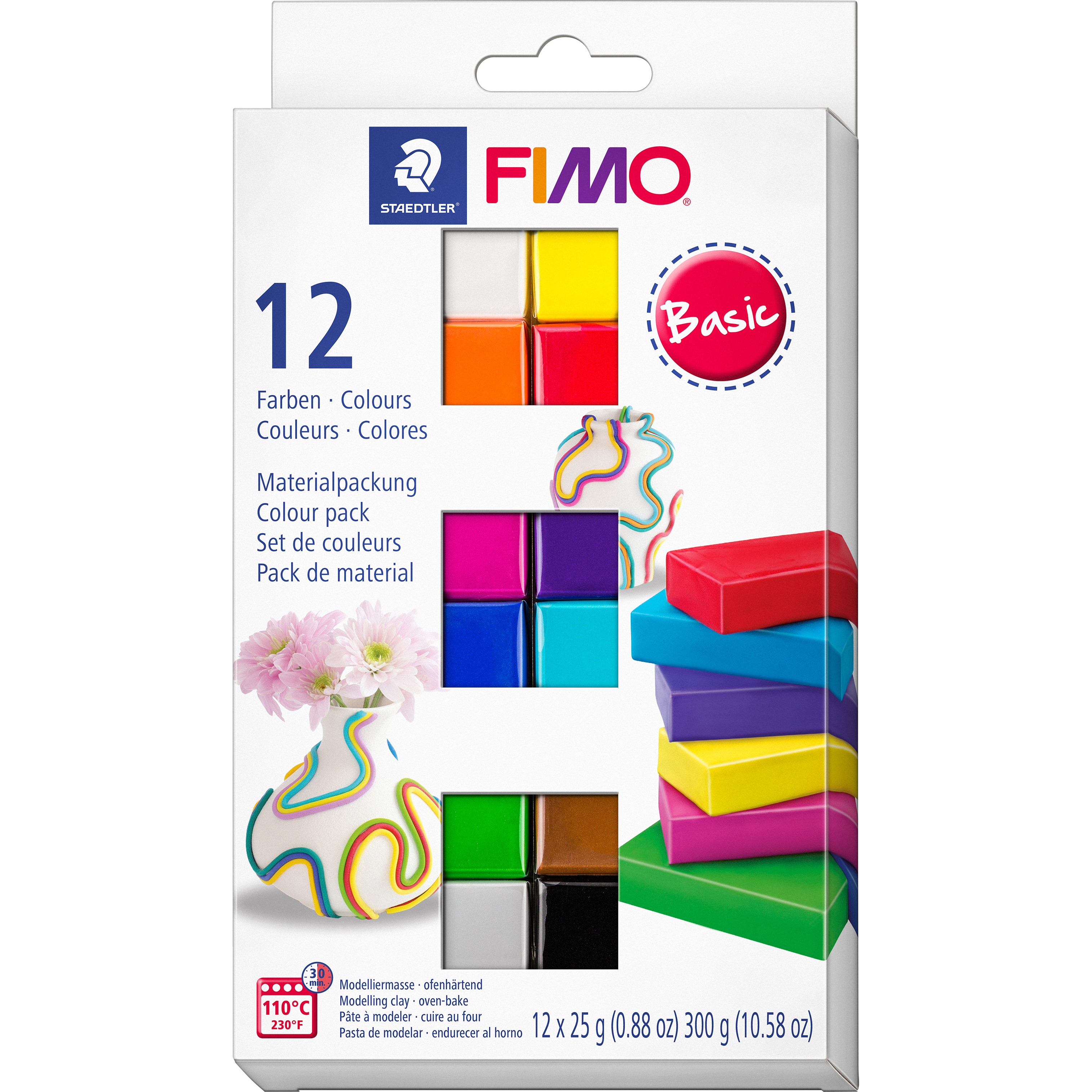 FIMO Pâte à modeler Soft 12x25g 8023C12-1 Basic