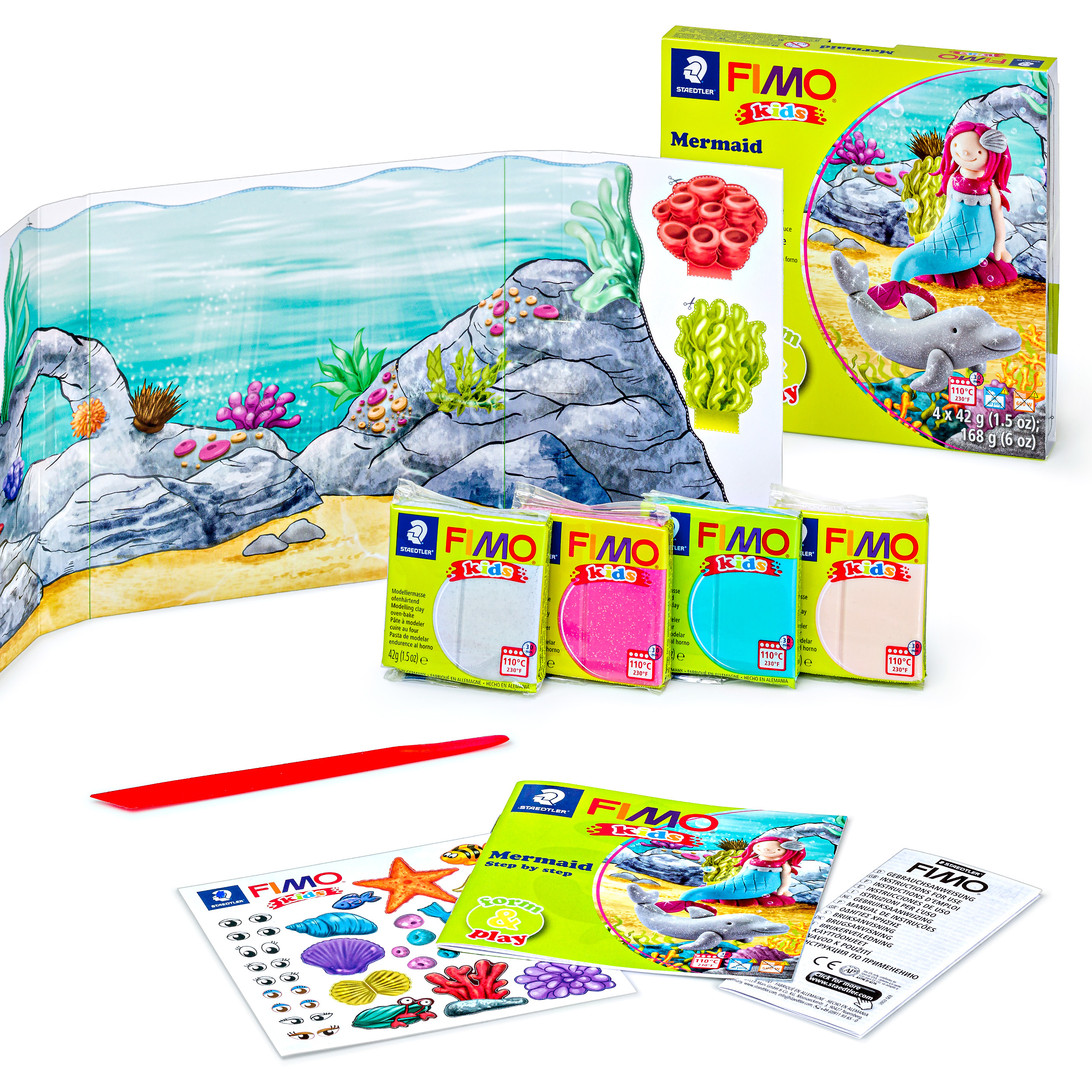FIMO Kids form&play 4x42g 803412LY Set Mermaid