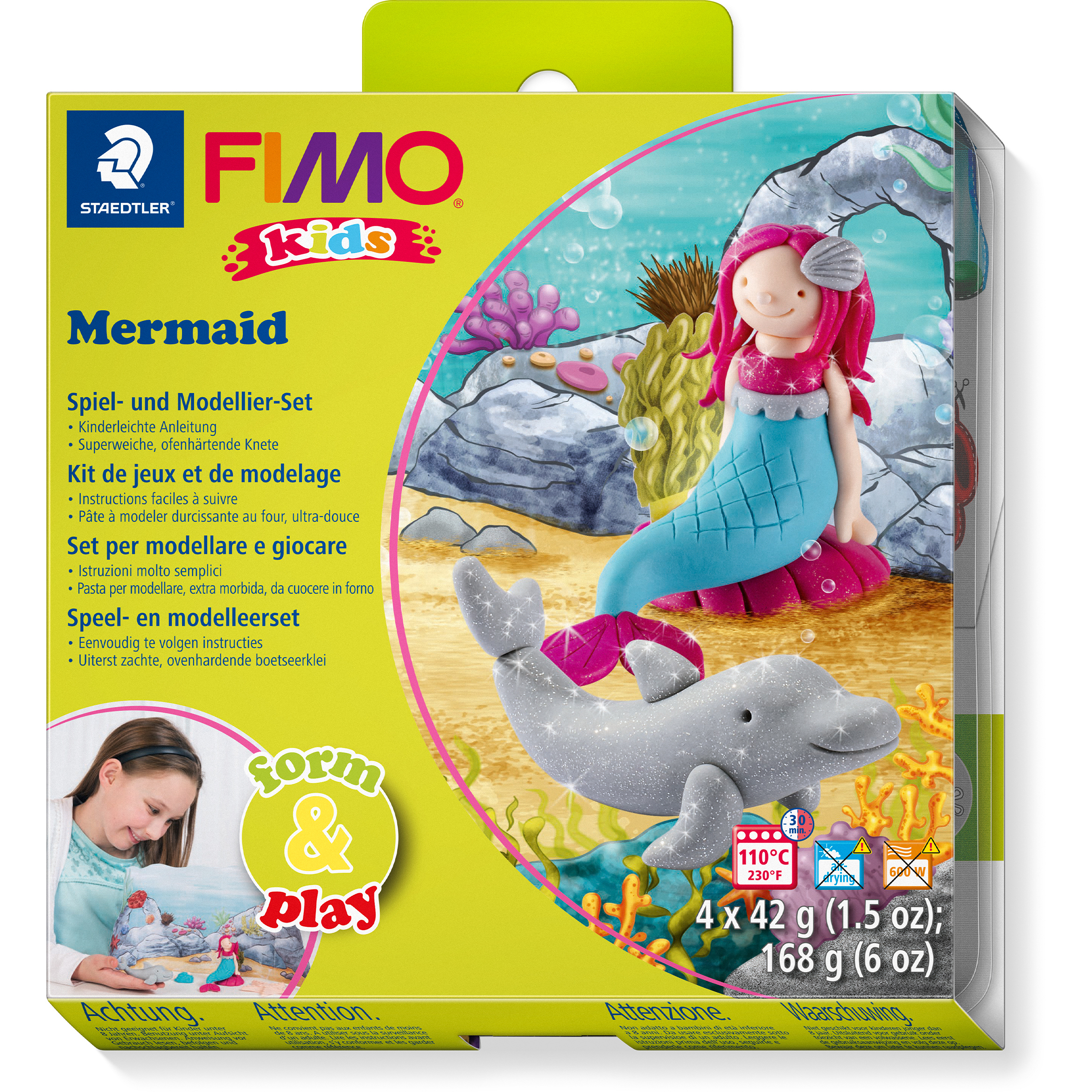 FIMO Kids form&play 4x42g 803412LY Set Mermaid