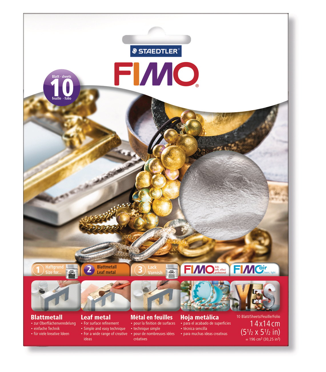 FIMO Film métallic 14x14cm 8781-81 argent argent