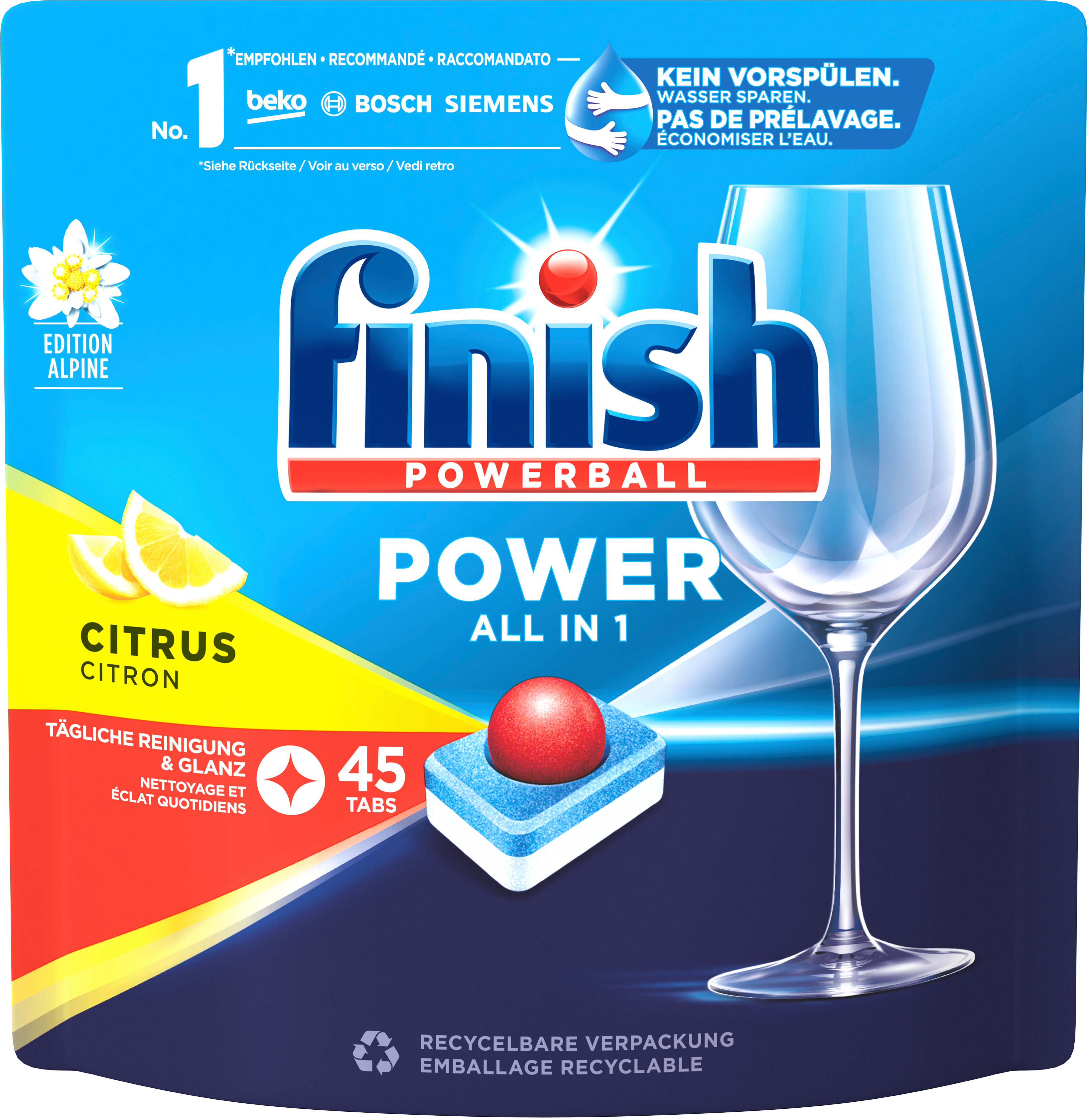 FINISH Power All-in-1 3247348 citrus 45 Tabs