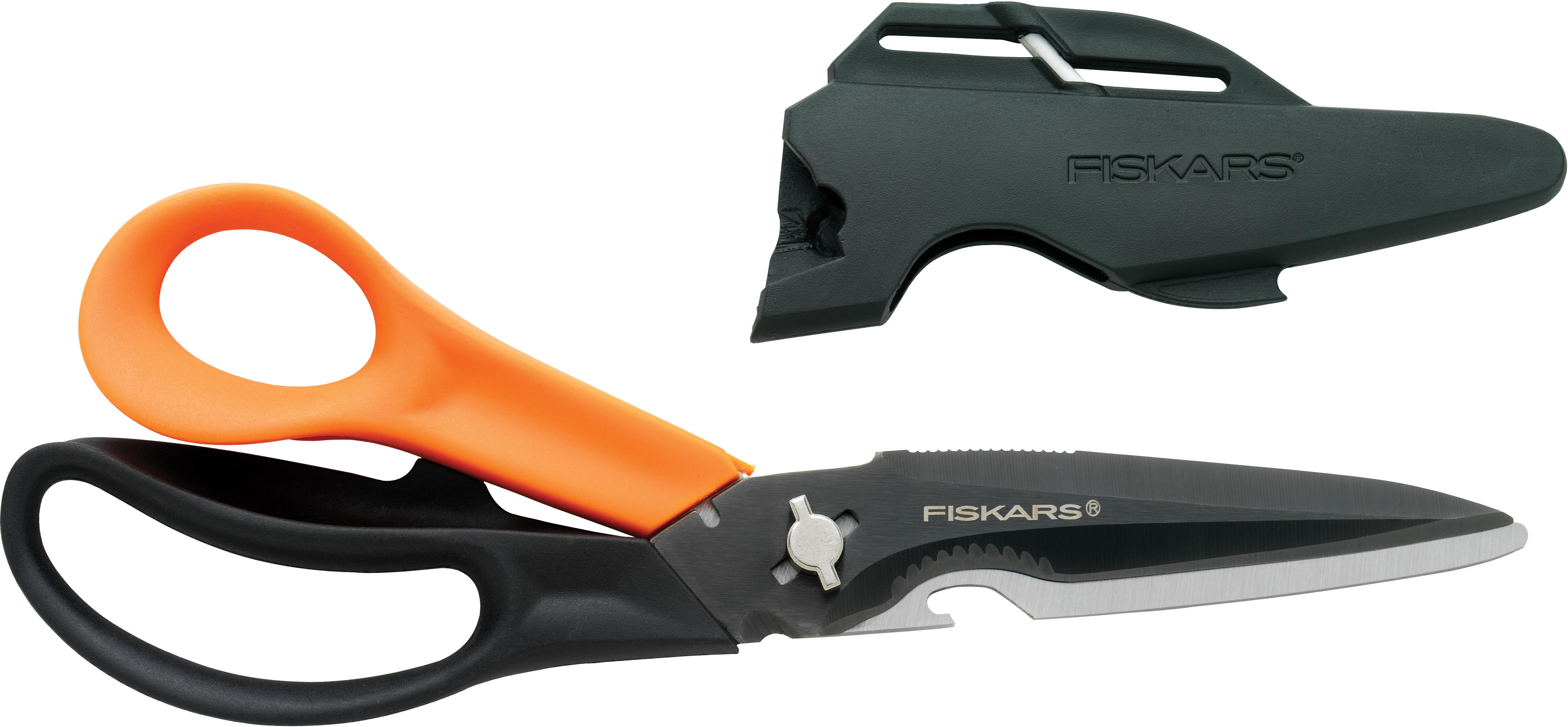 FISKARS Ciseaux multi-usages 23cm 1000809 orange/noir, droitiers