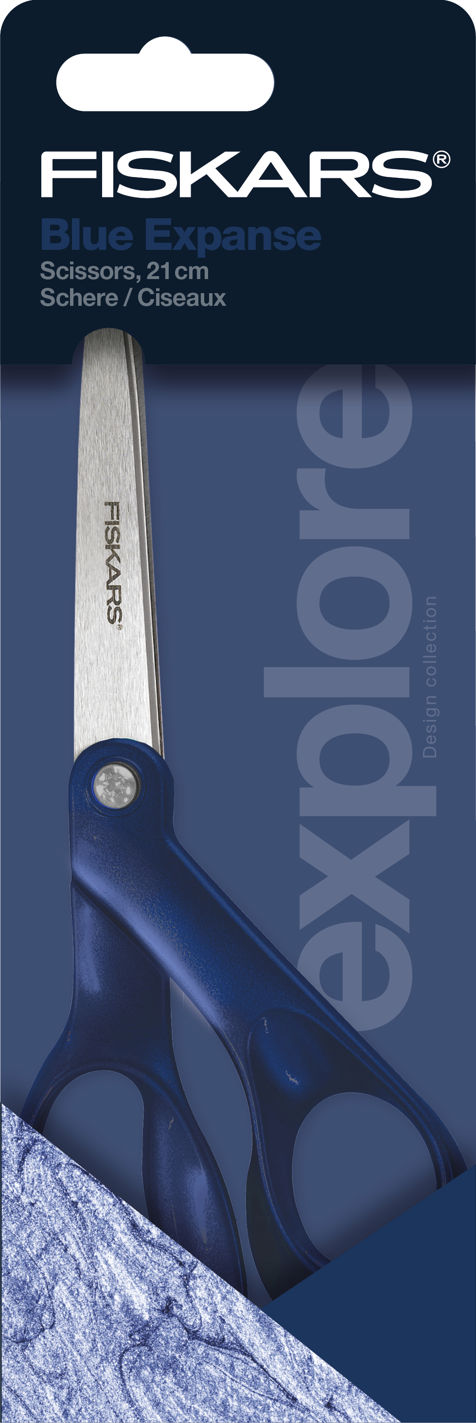 photo FISKARS Ciseaux Blue Expanse 21cm 1066458 bleu, droitiers