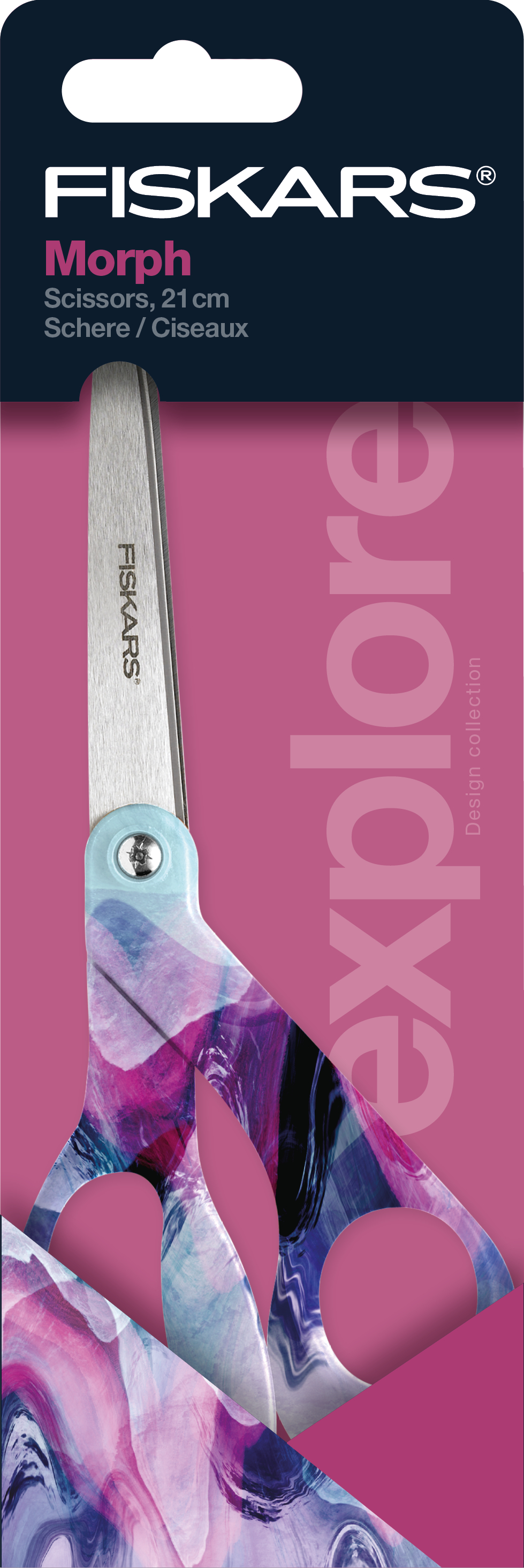FISKARS Ciseaux Morph 21cm 1066460 violet, droitiers