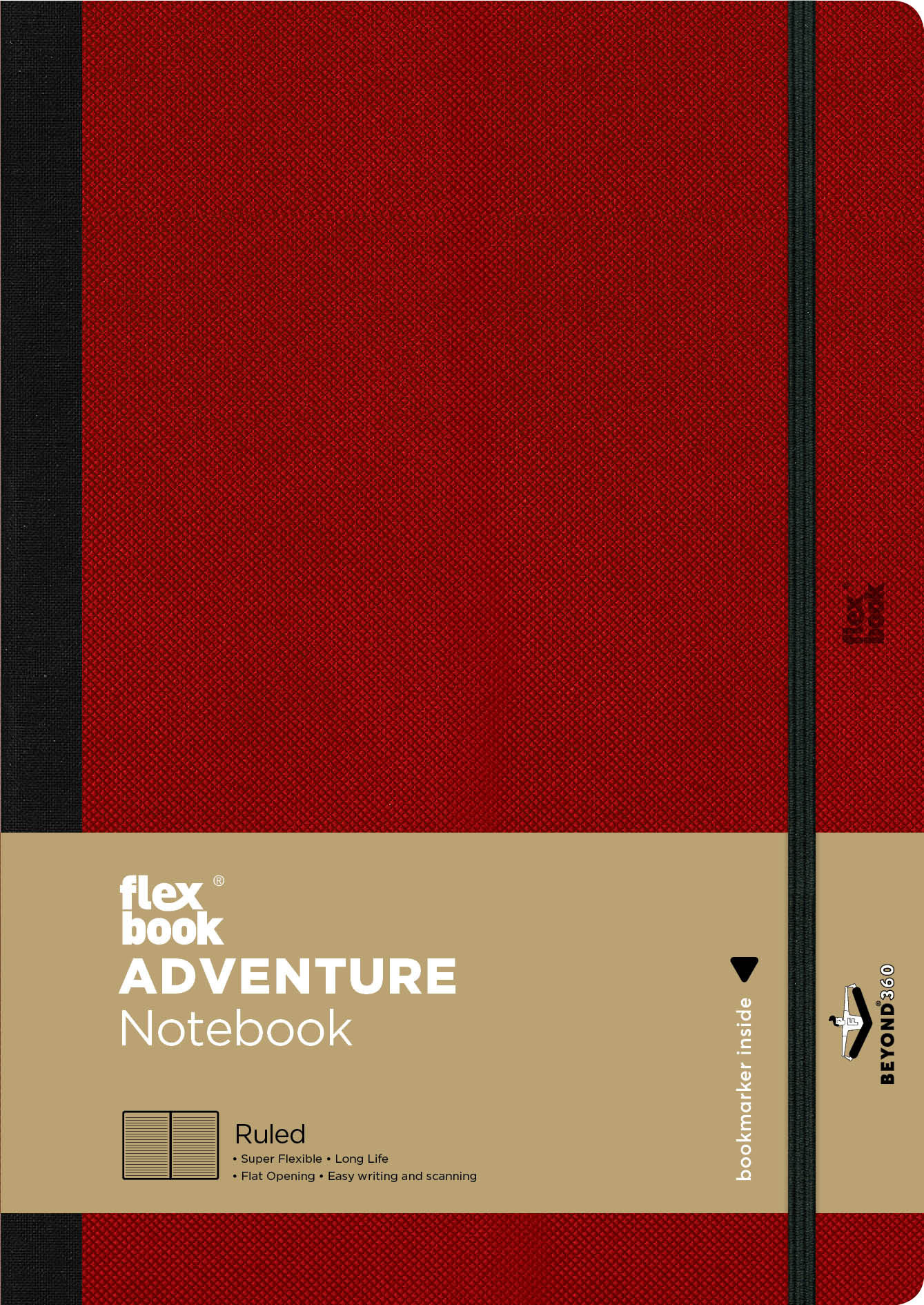 FLEXBOOK Carnet de notes Adventure 21.00079 ligné 17x24cm red ligné 17x24cm red