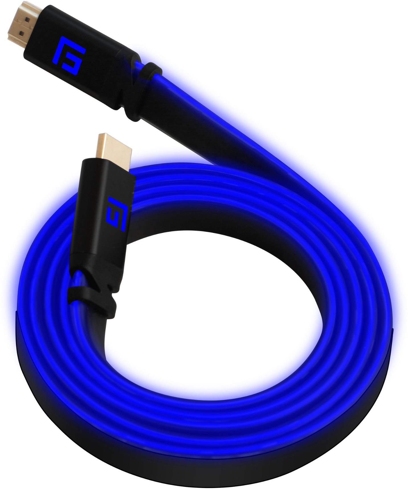 photo FLOAT GRIP High-Speed LED HDMI Cable FG-HDMILED-300-BLUE 3M, v2.1 Blue