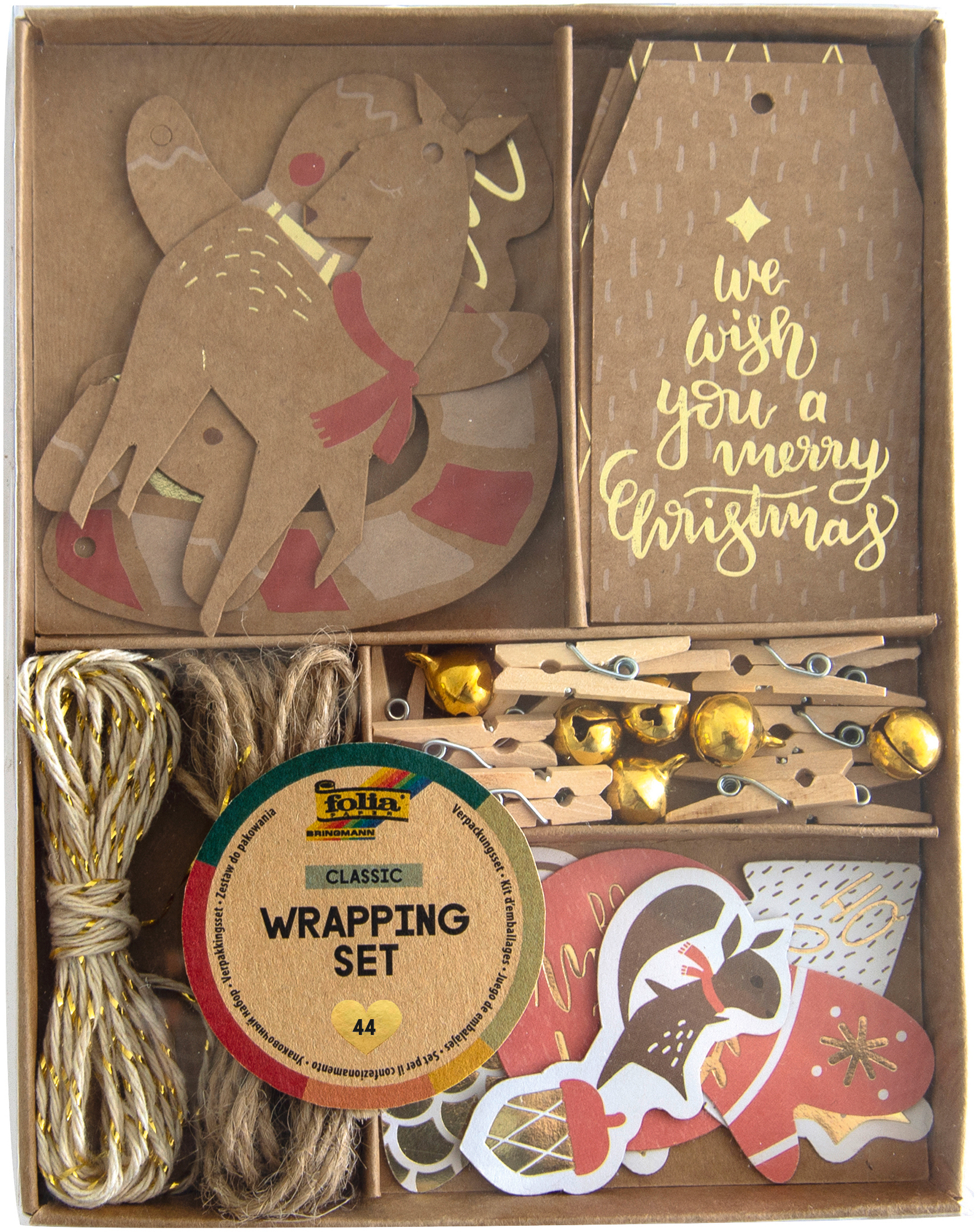 photo FOLIA Ensemble d'emballage 12120 Merry Christmas