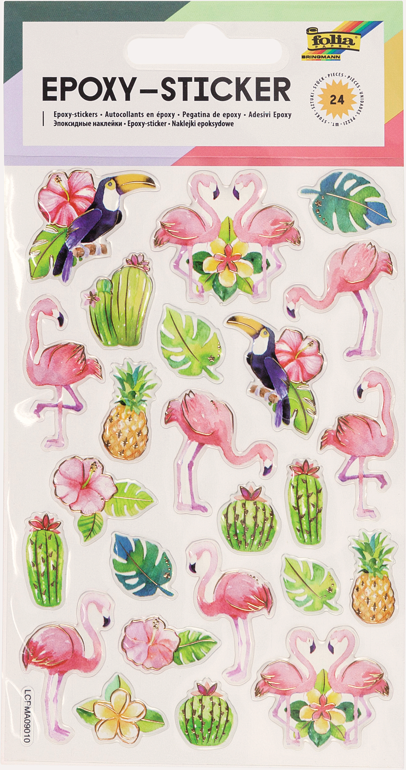 photo FOLIA Autocollant Epoxy 10x15cm 16304 Tropical