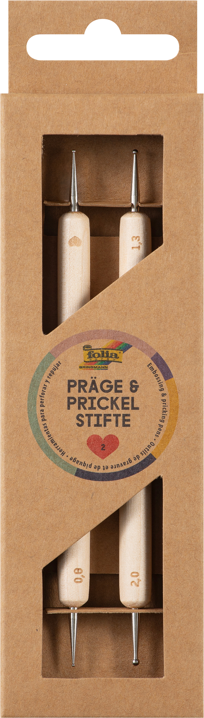 photo FOLIA Crayons à gaufrer 23011 2 pièces