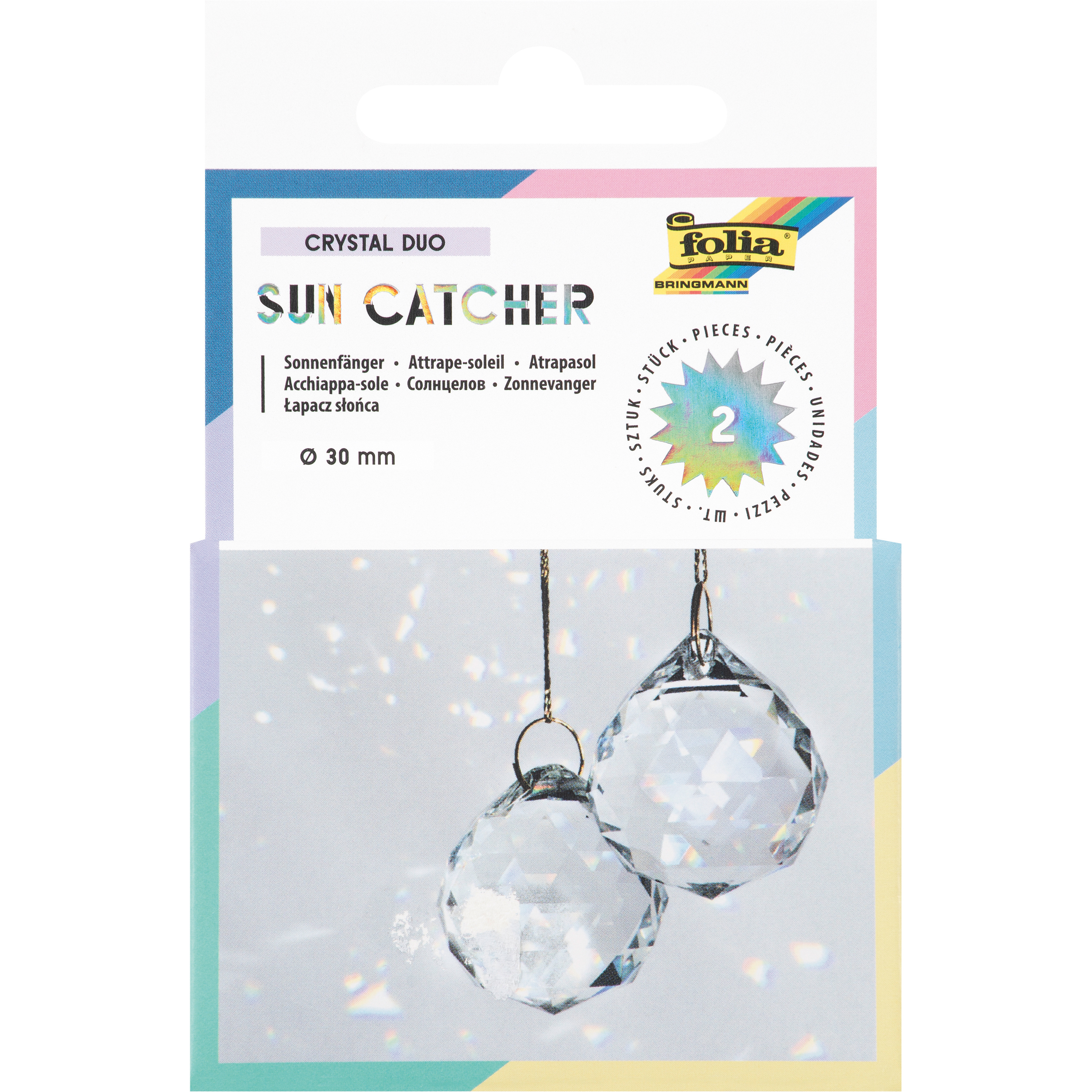 photo FOLIA Sun Catcher Crystal Duo 23839 2 cristaux