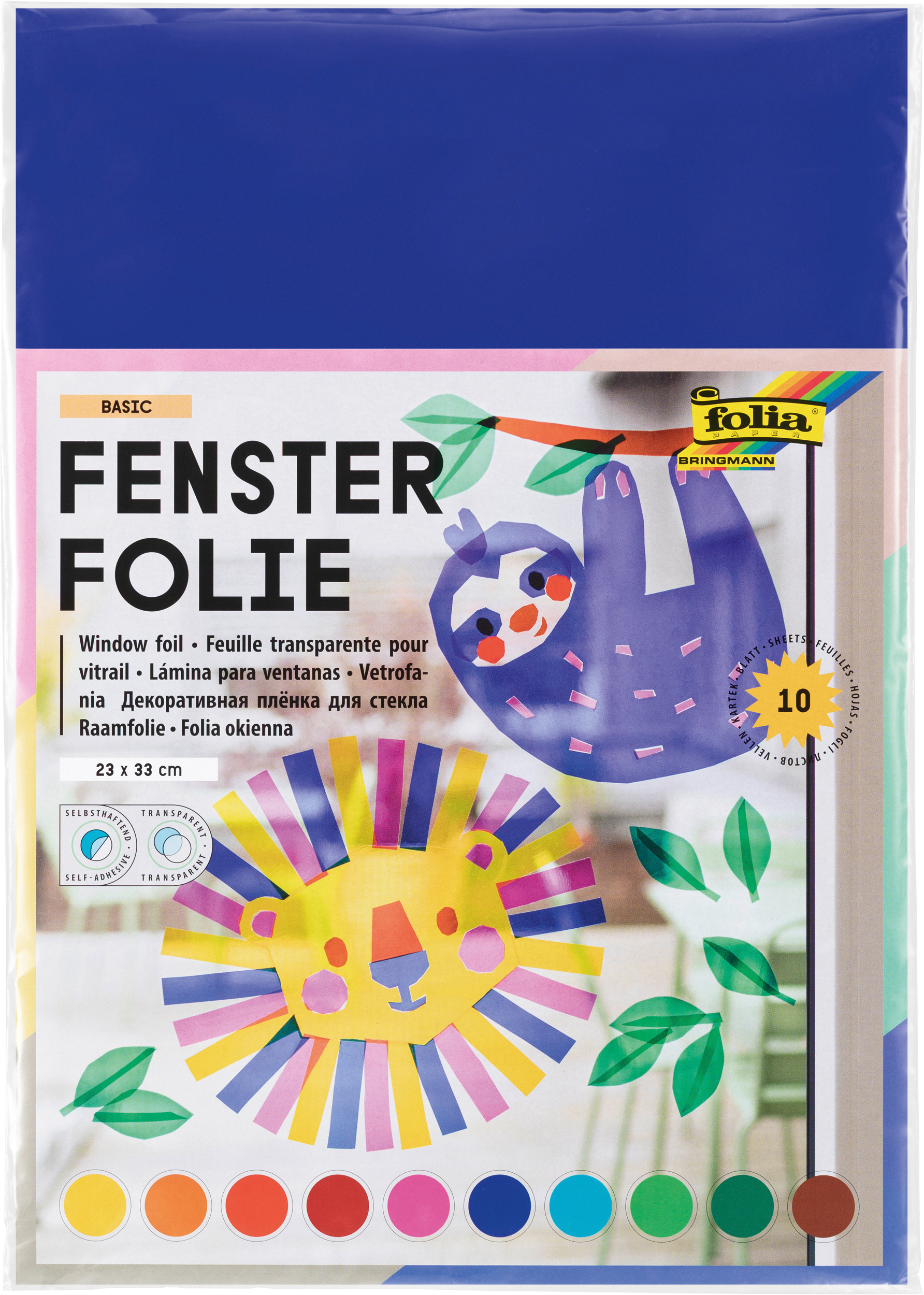 photo FOLIA Film pour fenêtres 23x33cm 455409 assorti 10 feuilles
