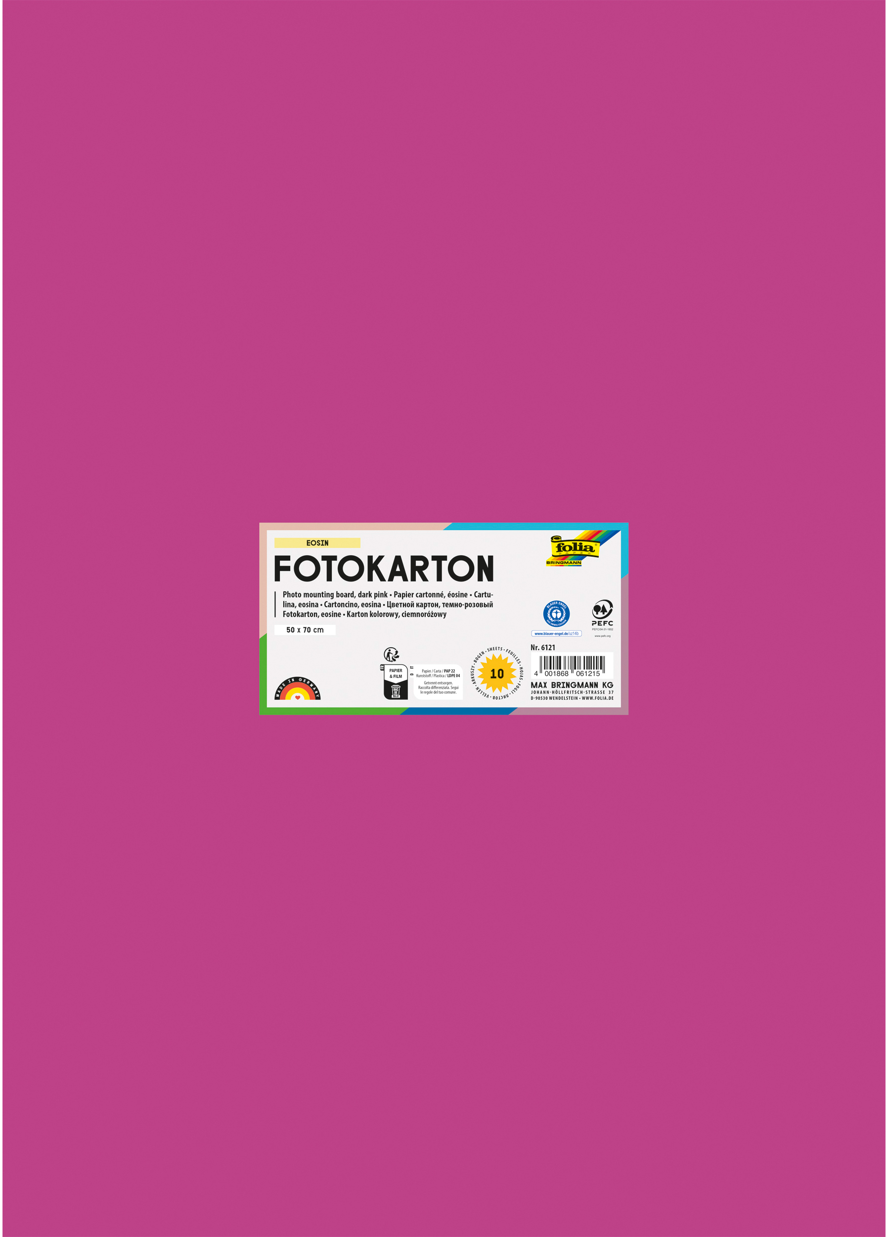FOLIA Fotokarton 50x70cm 6121 300g, erosin