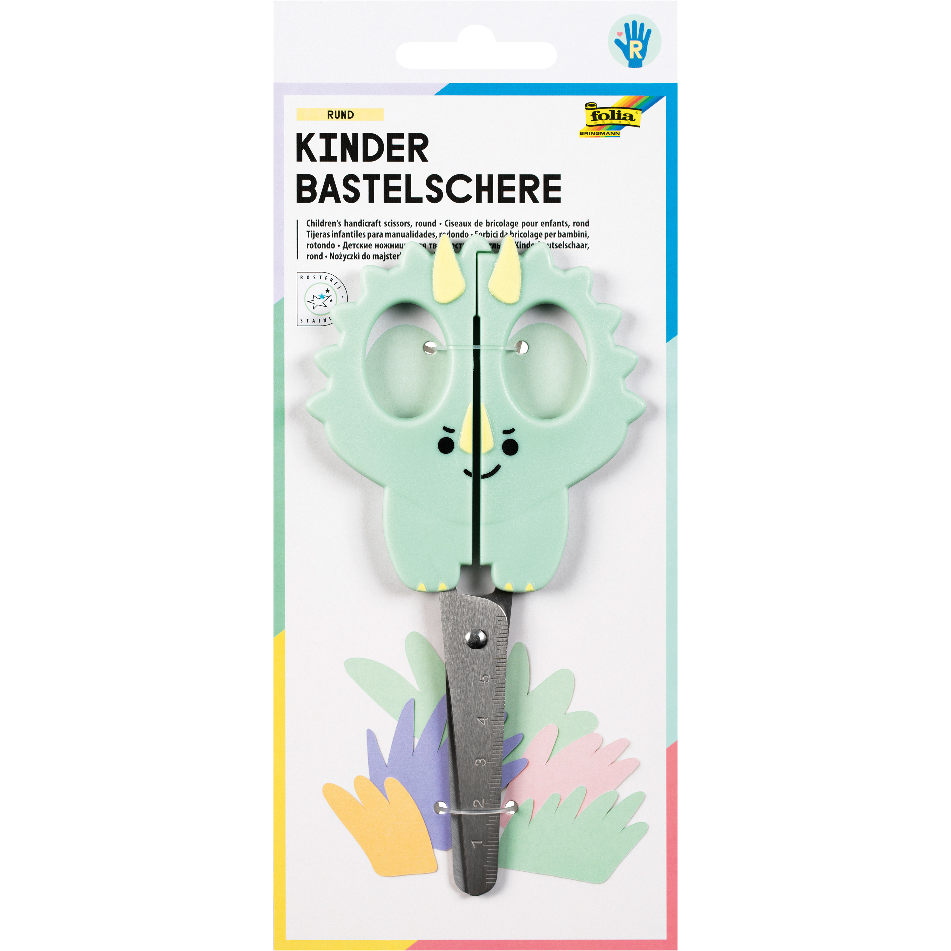 photo FOLIA Ciseaux de bricolage 16cm 774 Dino