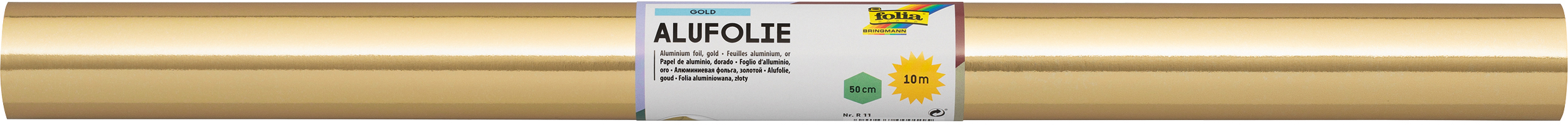 photo FOLIA Papier aluminium 50cmx10m R 11 gold