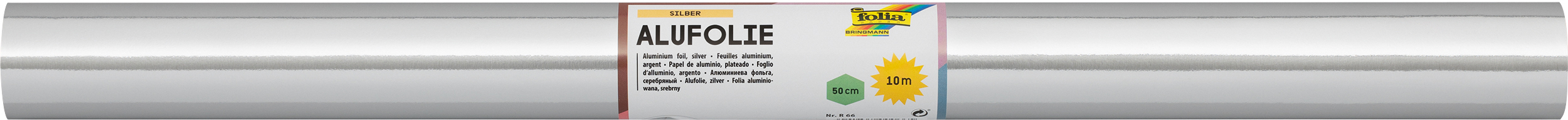 photo FOLIA Papier aluminium 50cmx10m R 66 silber