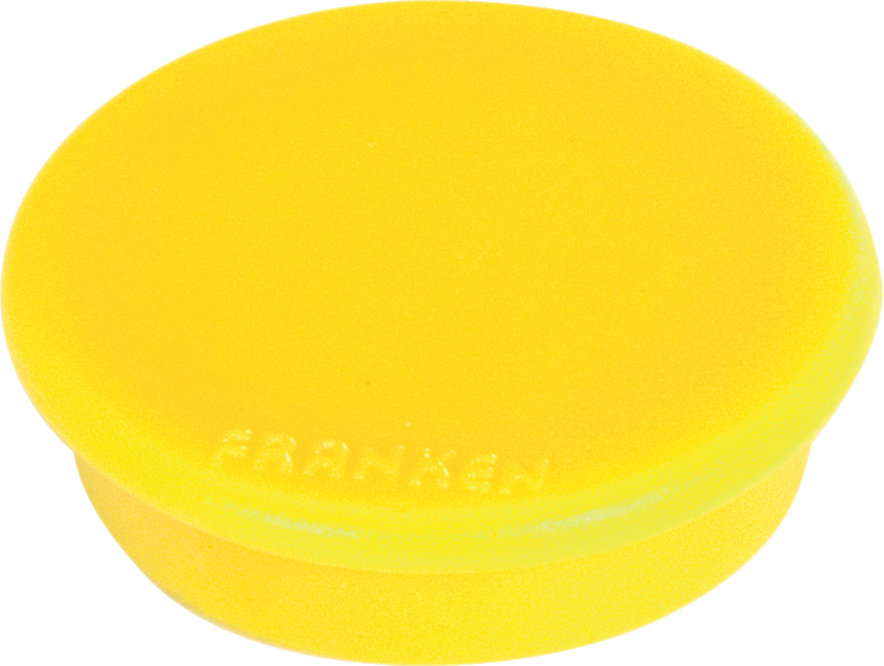 photo FRANKEN Aimants 38mm HM38 04 jaune 10 pièces