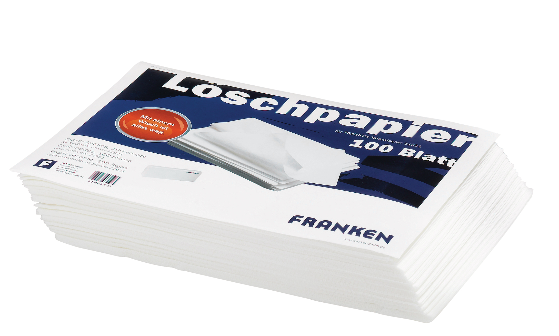 FRANKEN Löschpapier Z1925 Tafelwischer Z1921 100 B.