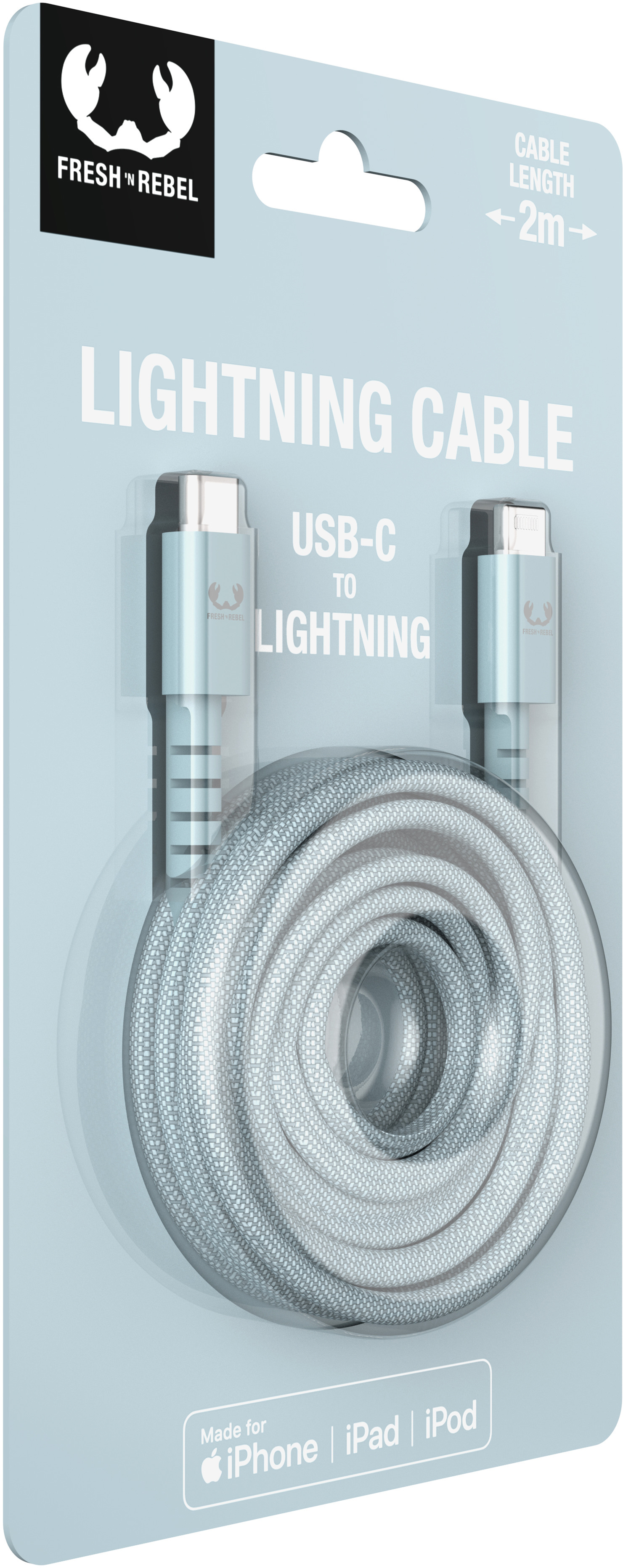 FRESH'N REBEL USB C-Lightning 2CLC200DB 2m Dusky Blue