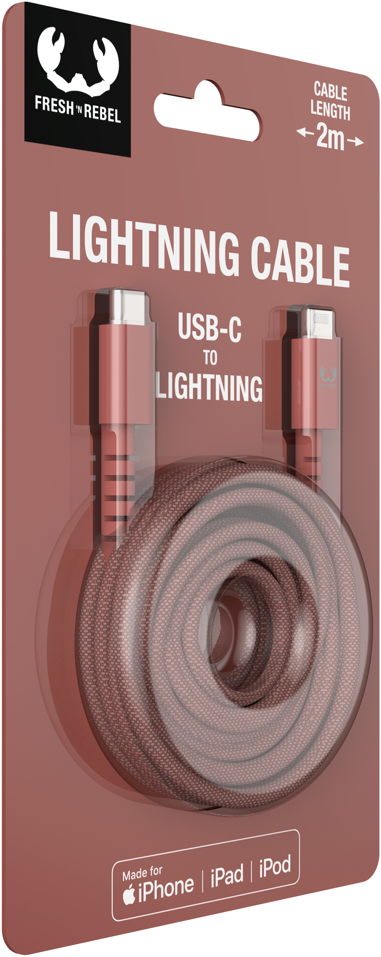 FRESH'N REBEL USB C-Lightning 2CLC200SR 2m Safari Red