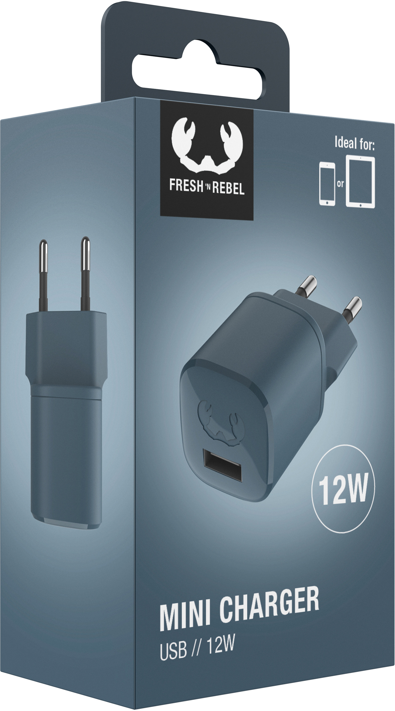 FRESH'N REBEL Mini Charger USB-A 2WC12DV Dive Blue 12W