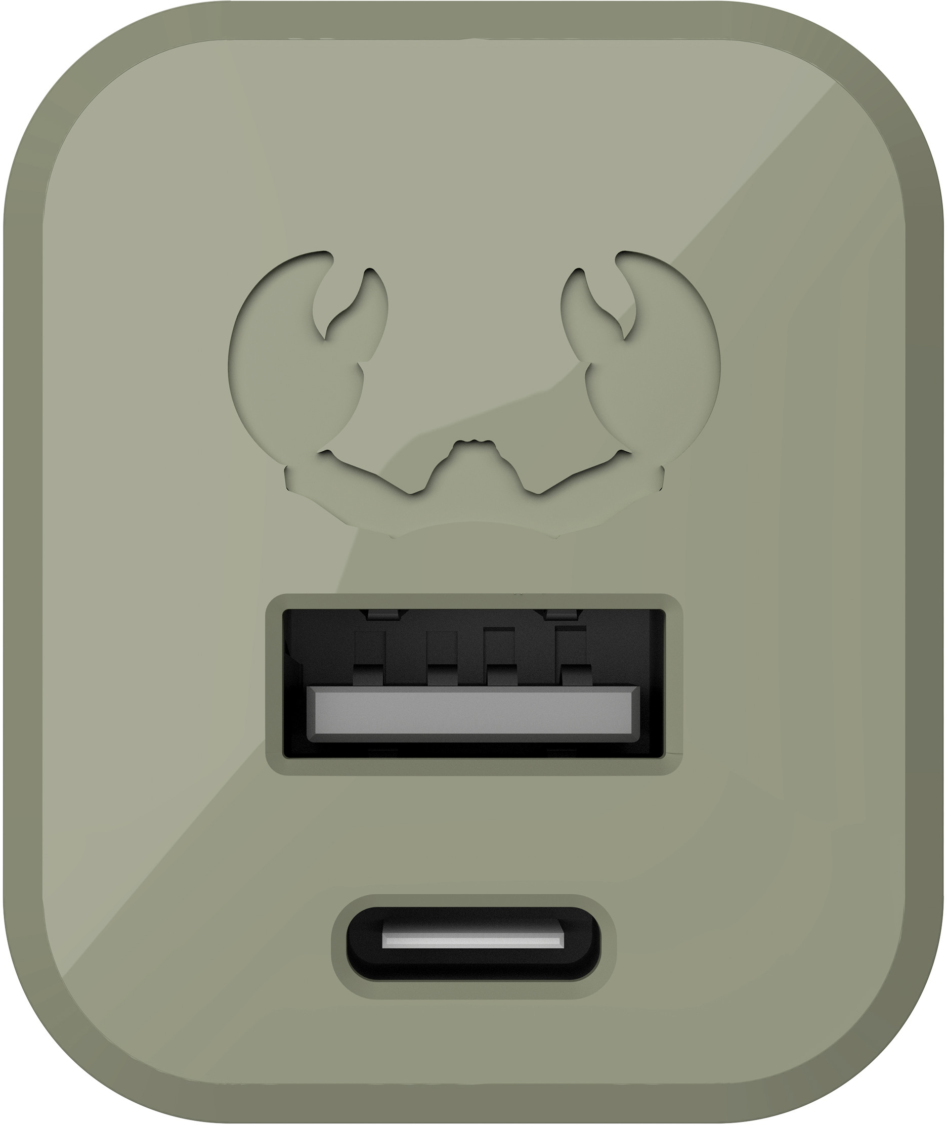 FRESH'N REBEL Mini Charger USB-C + A PD 2WC30DG Dried Green 30W