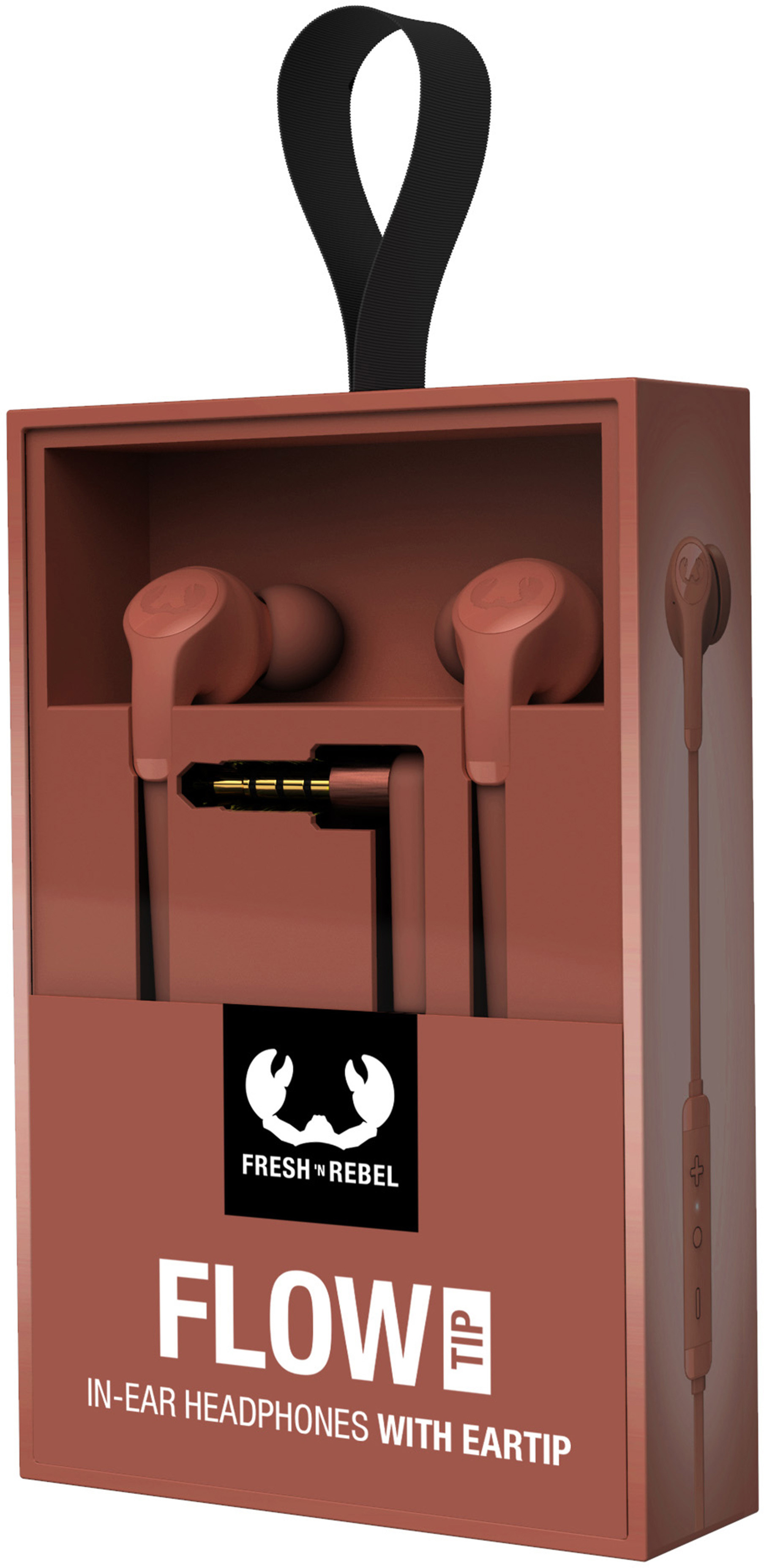FRESH'N REBEL Flow Tip In-ear Headphones 3EP1100SR Safari Red