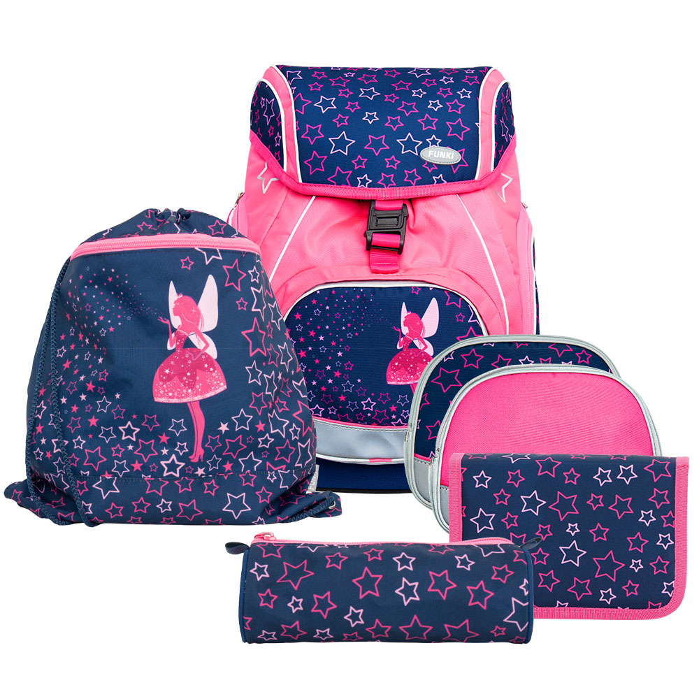 FUNKI Set Cartable Flexy-Bag 6040.611 Neon Edition Pink Fairy 6 pcs. Neon Edition Pink Fairy 6 pcs.
