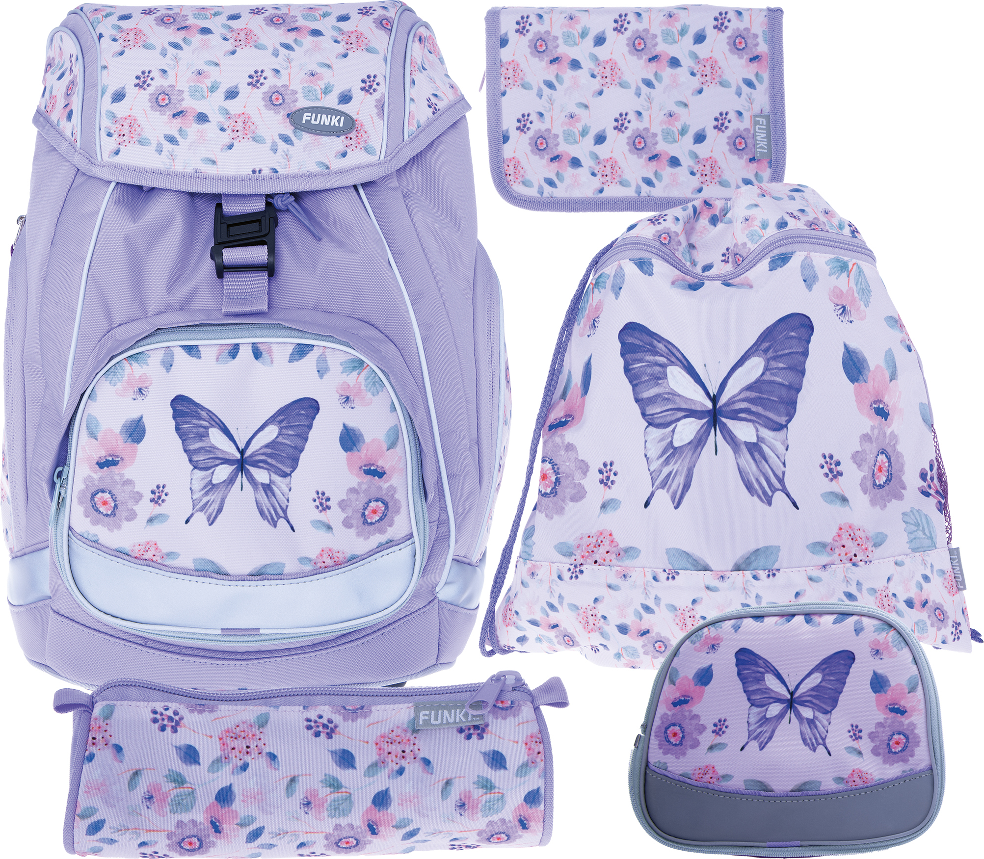 FUNKI Flexi-Bag Set Butterfly 6040.614 multicolor 5 pcs.