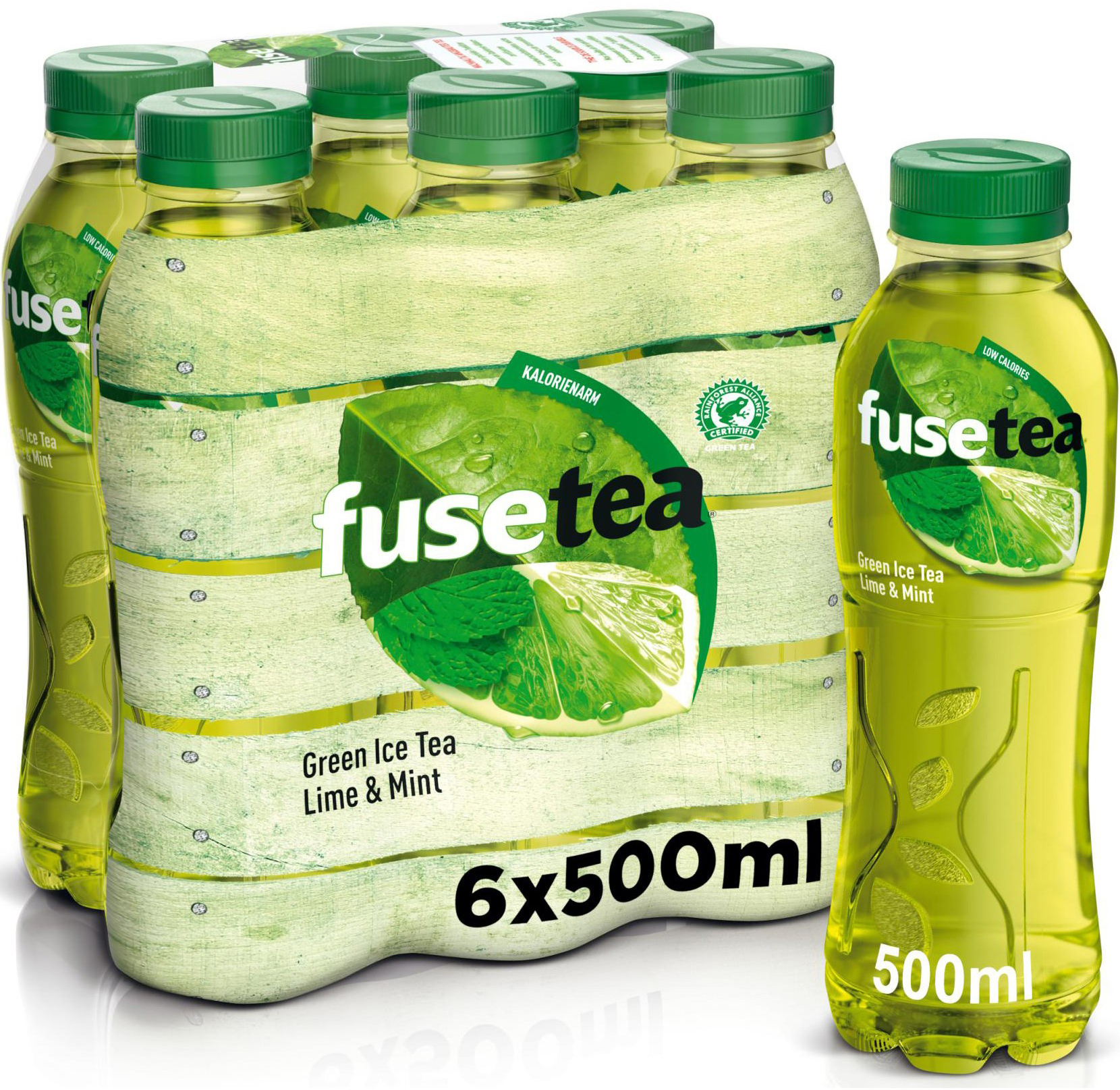 FUSE TEA Green Tea Lime & Mint, Pet 129400001599 50 cl, 6 pcs.