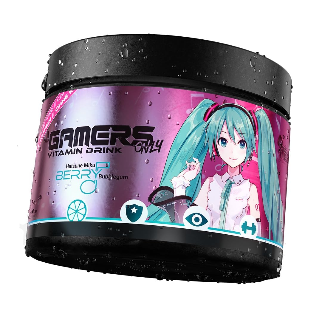 photo GAMERSONLY Vitamin Drink Powder 40 Port. 9120119171703 Hatsune Miku Berry Bubblegum