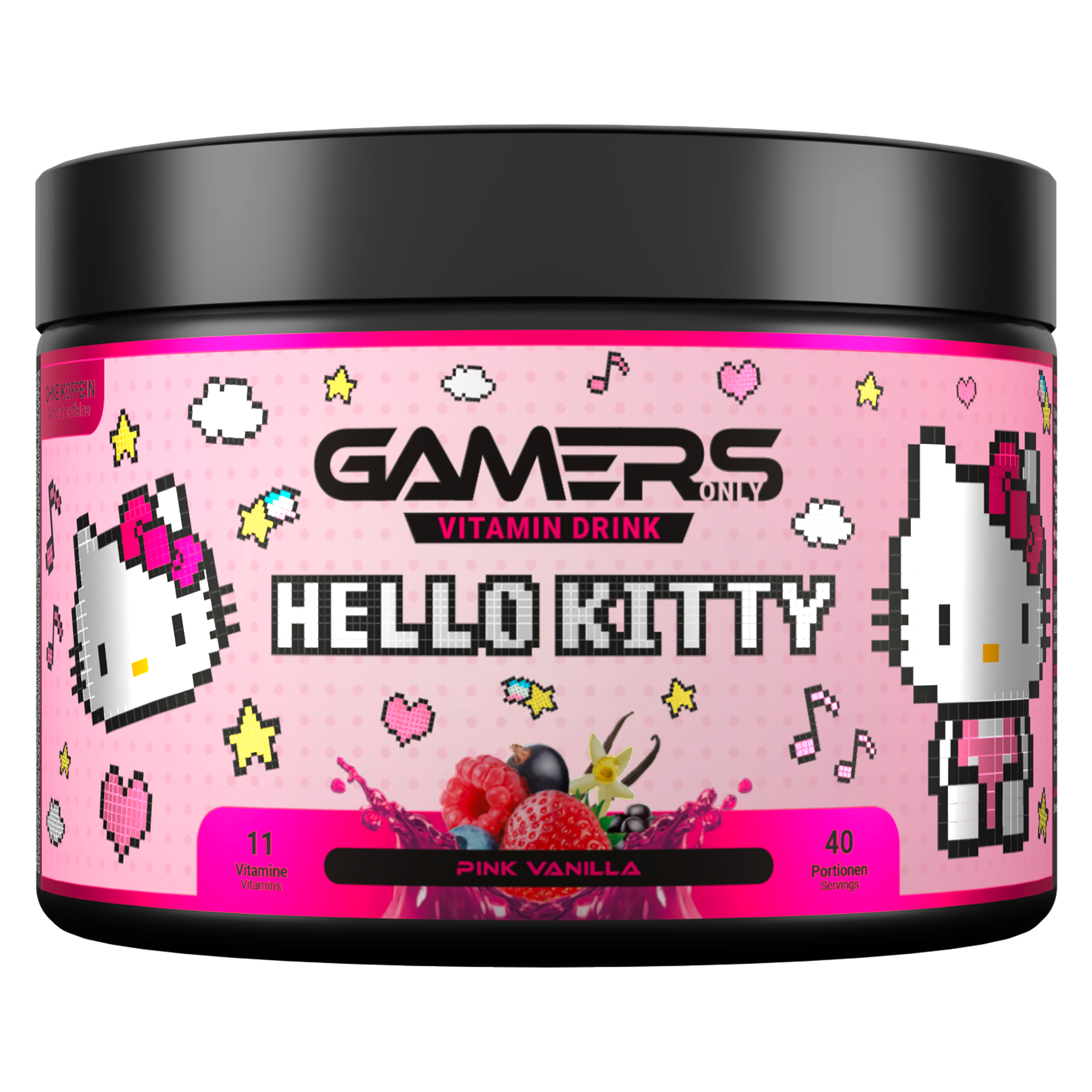 photo GAMERSONLY Vitamin Drink Powder 40 Port. 9120119171963 Hello Kitty Pink Vanilla