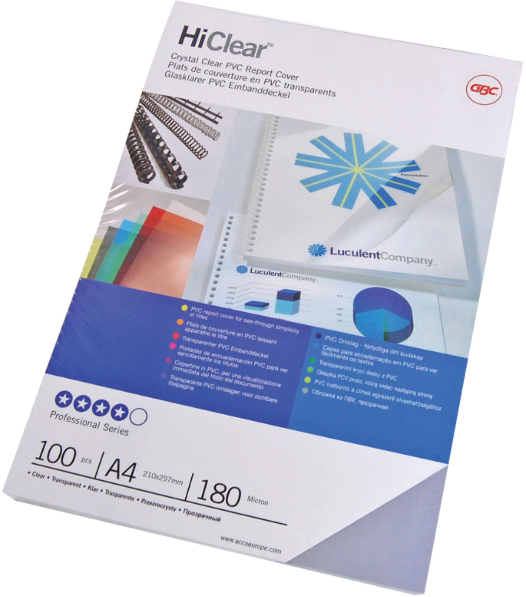 GBC Film PVC 0,30mm A4 CE013080E Hiclear 100 pcs.
