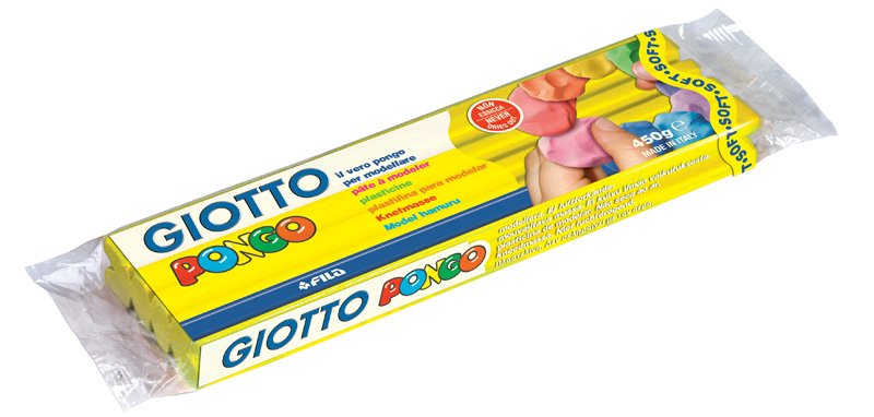 GIOTTO Pâte à modeler Pongo 450g 514401 jaune jaune