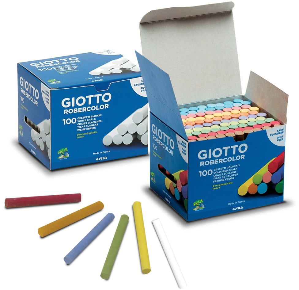 GIOTTO Craie Robercolor 538800 blanc 100 pcs.