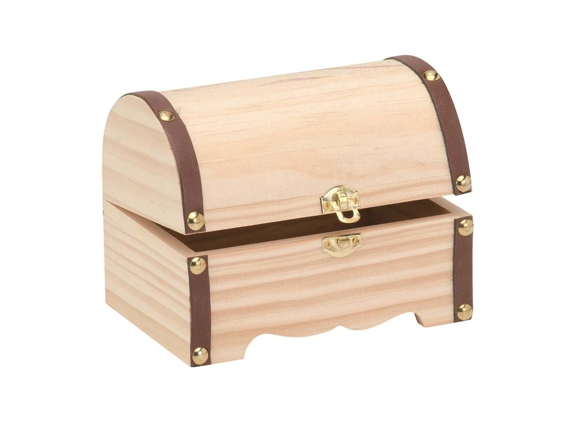photo GLOREX Coffre au trésor 15x10x10cm 62003250 Bois