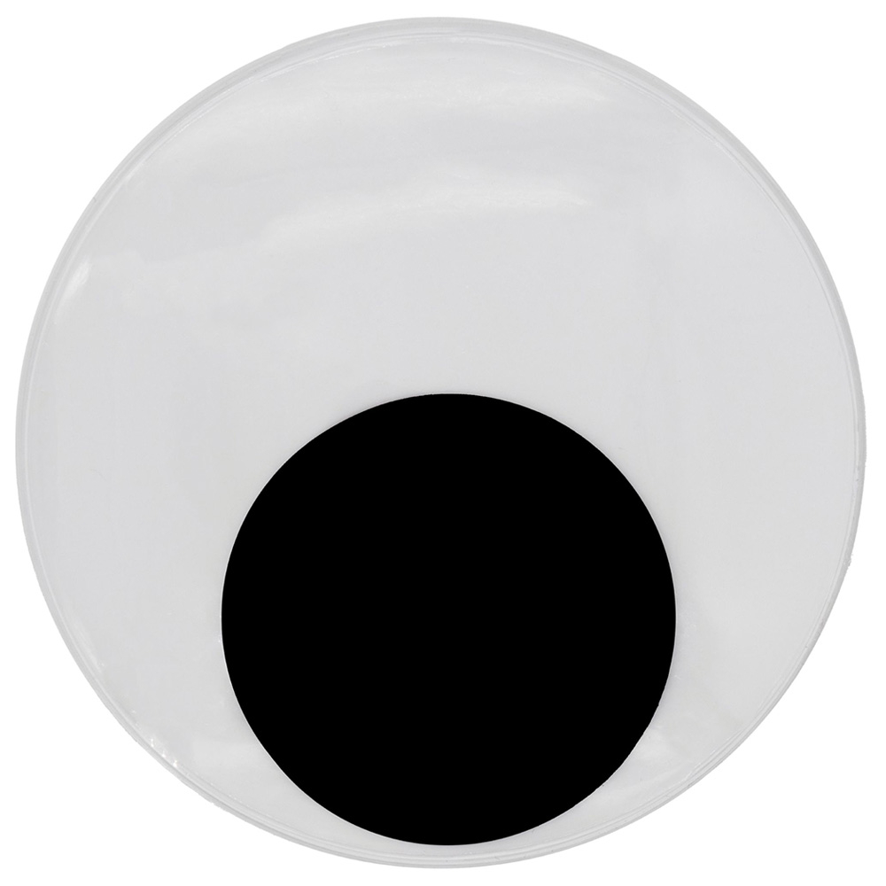 photo GLOREX Yeux mobiles 75mm 62249451 autocollant 2 pièces