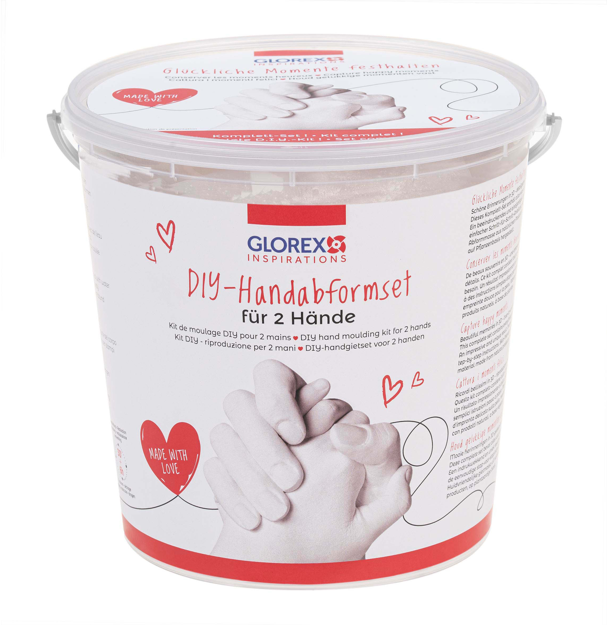 photo GLOREX DIY Kit de moulage des mains 62704012 pour 2 mains