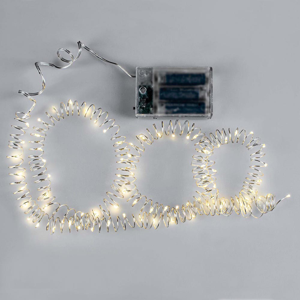 photo GLOREX Guirlande lumineuse LED 6m 67036802 blanc chaud 60 pièces