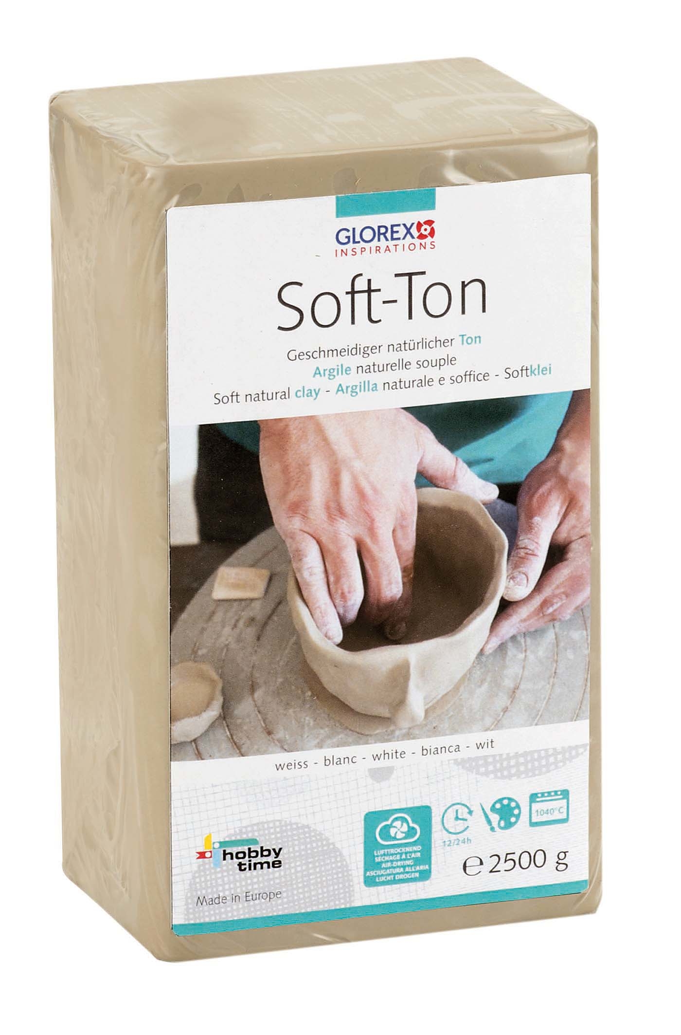 photo GLOREX Argile souple blanc 2.5kg 68075301 durcissant à l'air, inflamm.