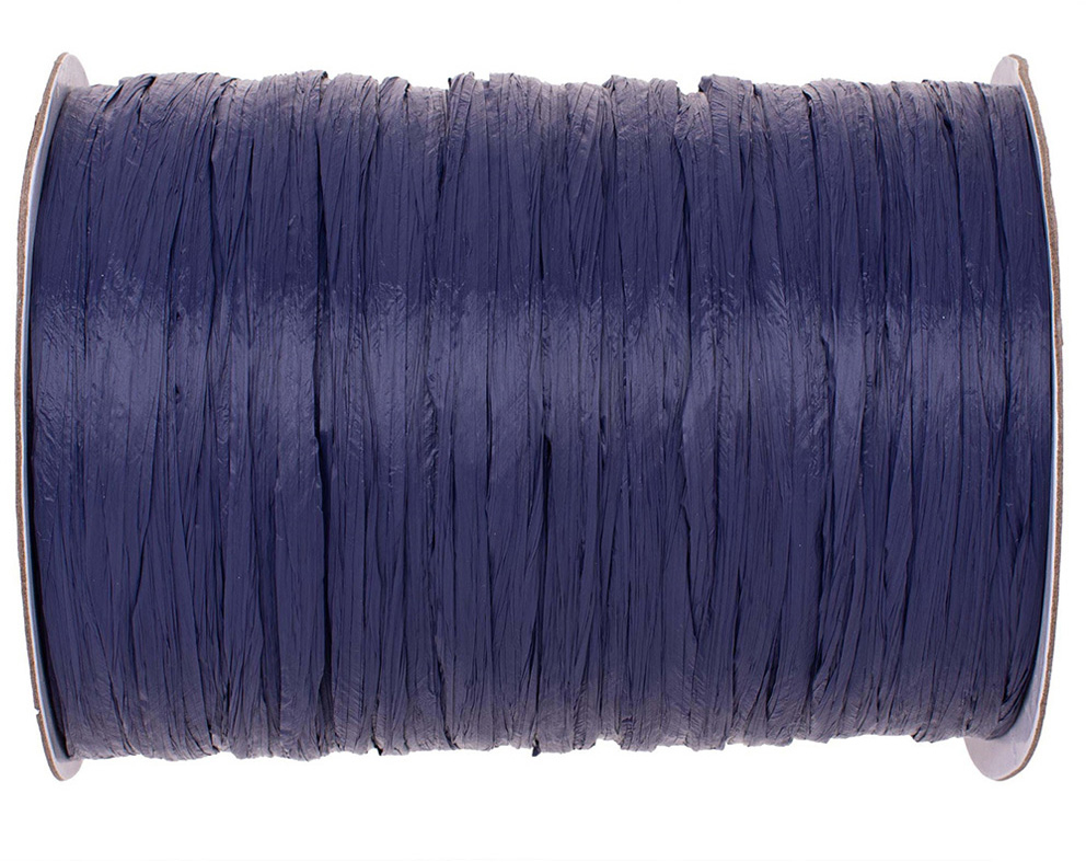 photo GLOREX Raphia mat 100m 69400608 bleu foncé
