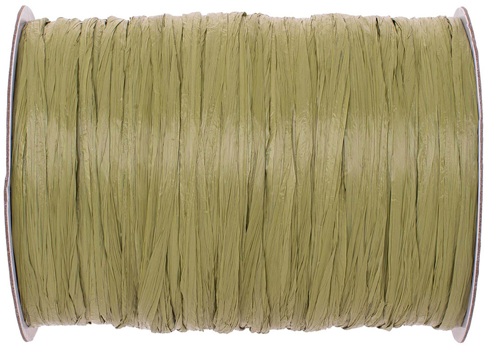 photo GLOREX Raphia mat 100m 69400610 olive
