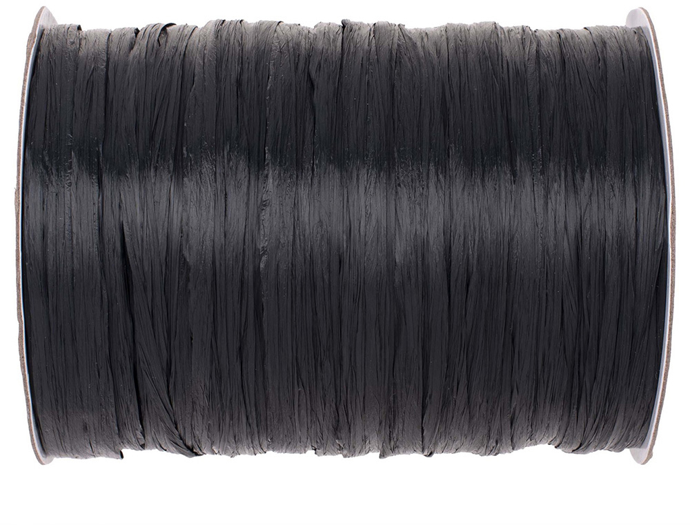 photo GLOREX Raphia mat 100m 69400616 noir