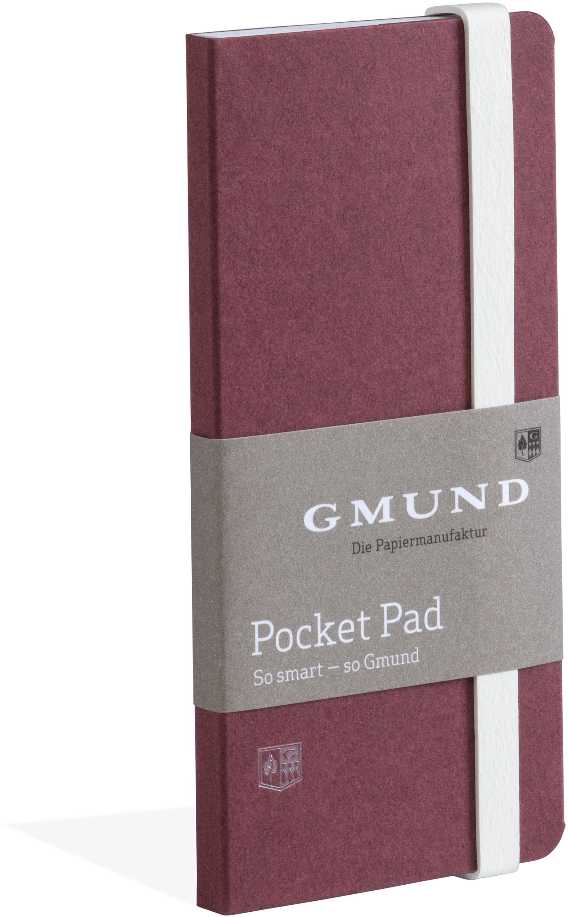 photo GMUND Carnet Pocket Pad A6 88350259 merlot, blanc 100 feuil.