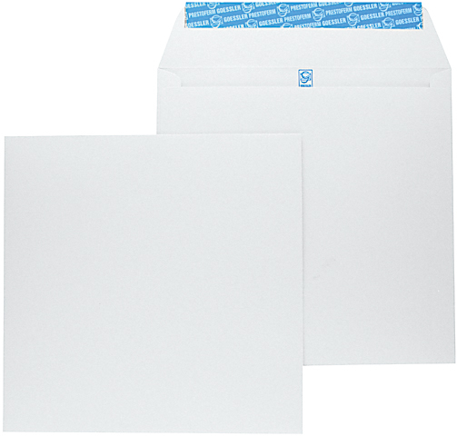 GOESSLER Enveloppe s/fenêtre 220x220mm 1190 120g, blanc 250 pcs. 120g, blanc 250 pcs.