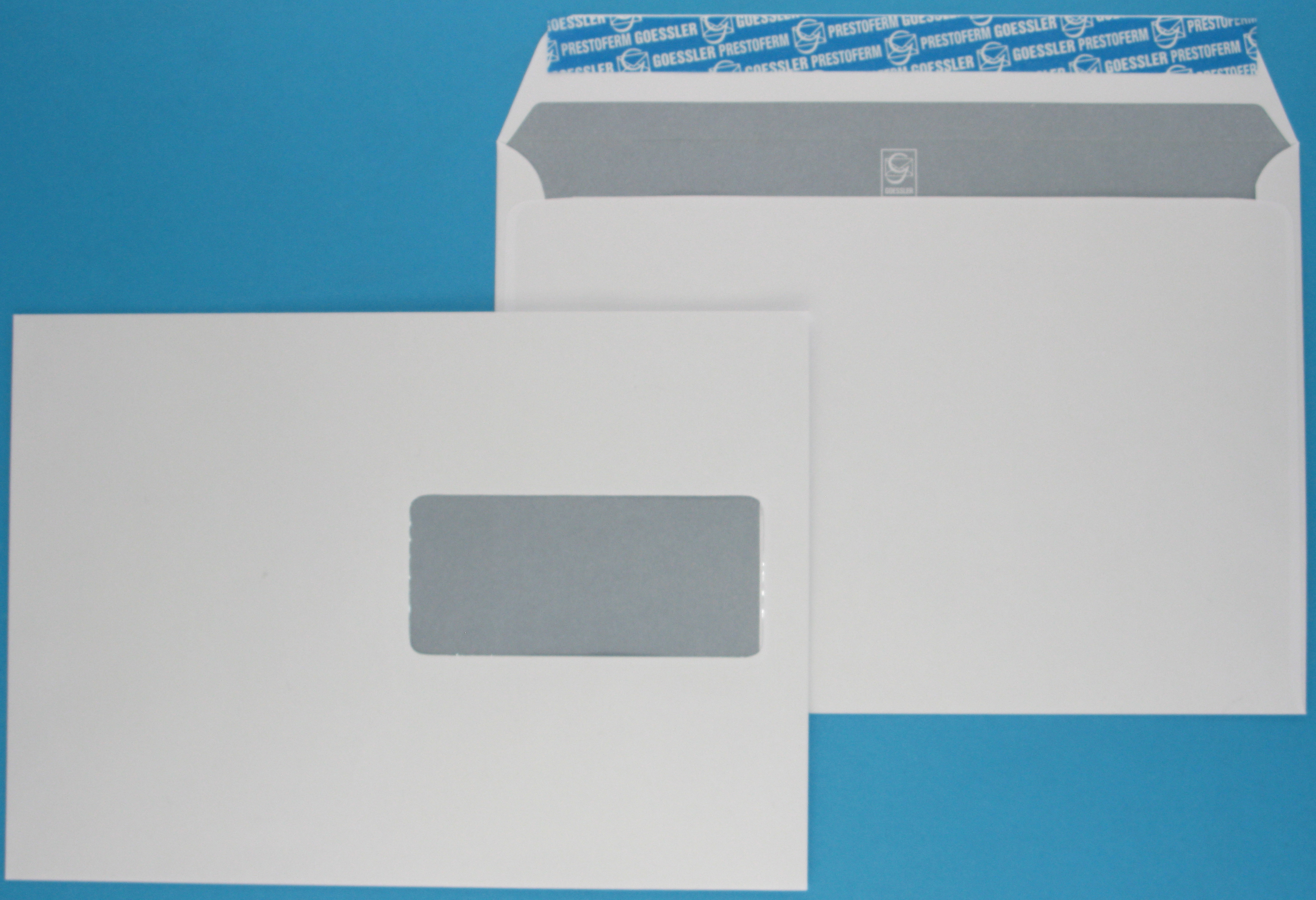 GOESSLER Enveloppe Cavanna a/fenêtre C5 1351 100g, blanc 500 pcs.